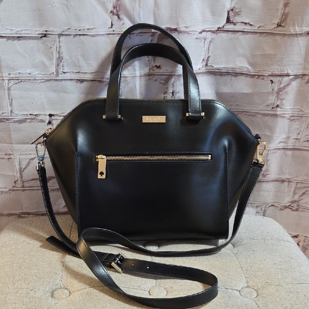 Kate Spade Black Leather Satchel